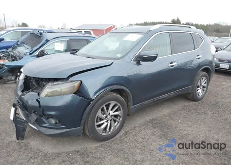 2014 Nissan Rogue Sl из США, поврежденный, VIN 5N1AT2MV9EC785889